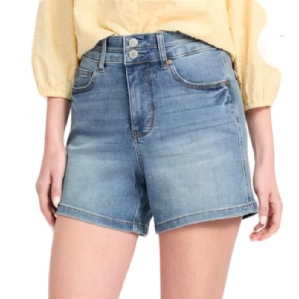 Judy Blue Light Blue Double Waistband Denim Shorts